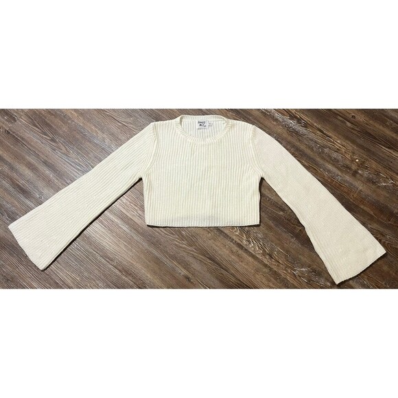 Princess Polly xx Ivory Cream Knit Crop Sweater - Picture 1 of 4